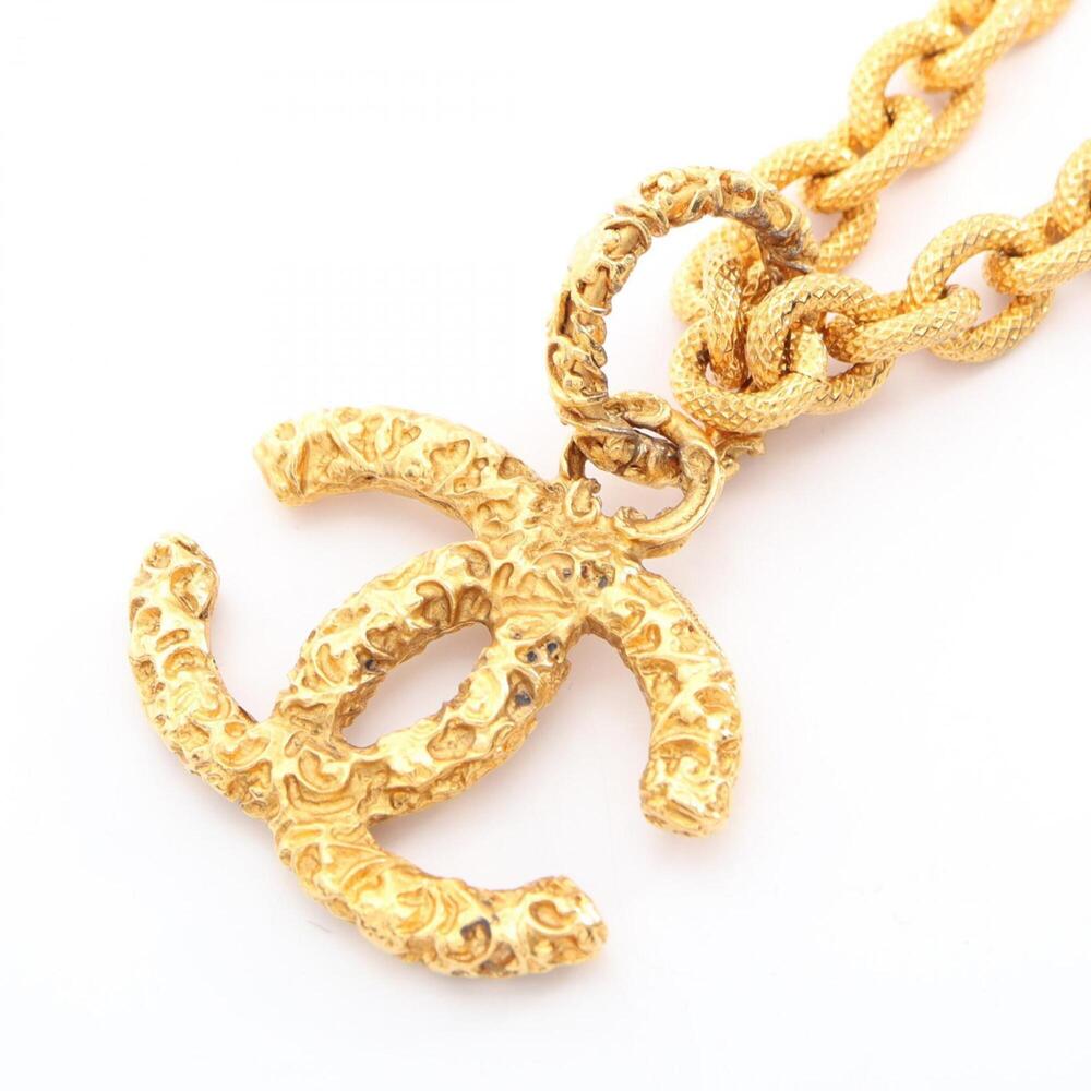 Chanel Cc Logo Pendant Necklace Metal #312599C22B